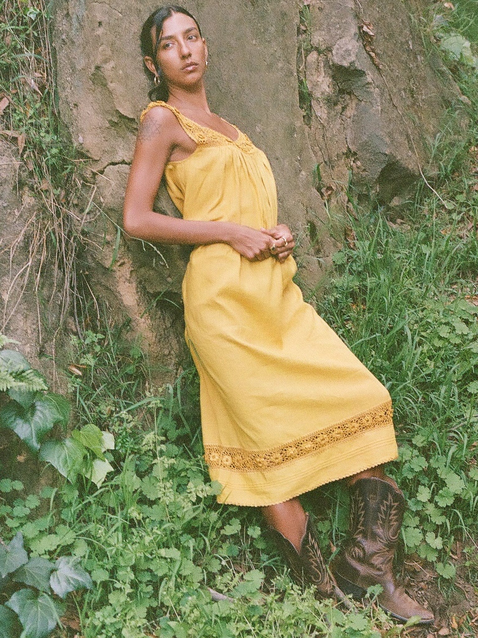 Adelia Dress in Marigold