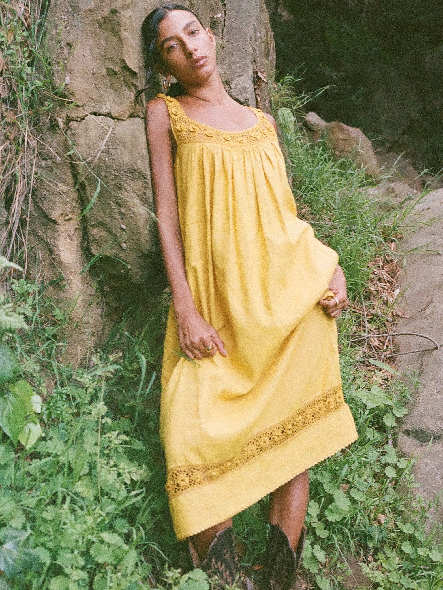 Adelia Dress in Marigold
