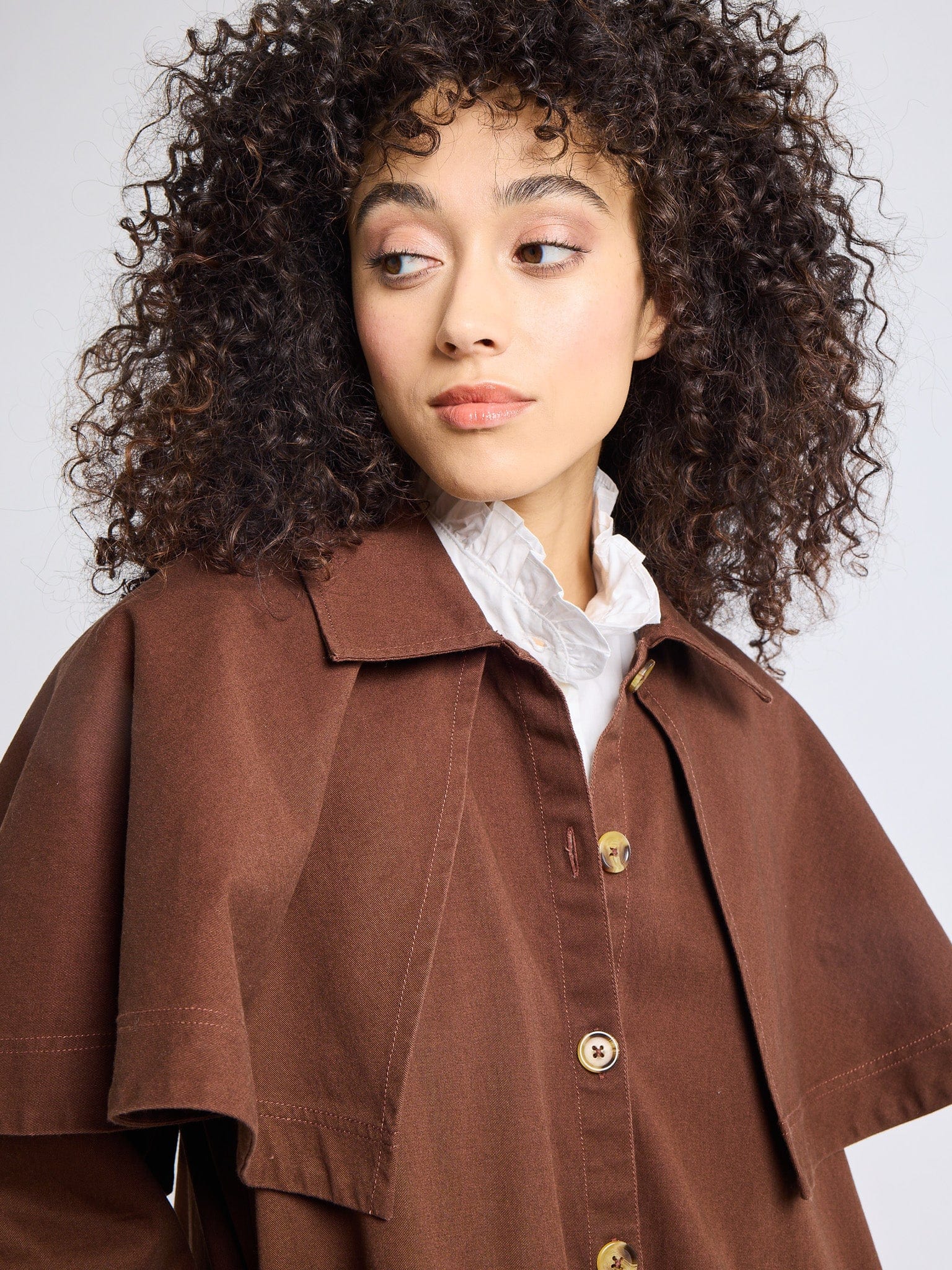 Alina Coat in Chocolate