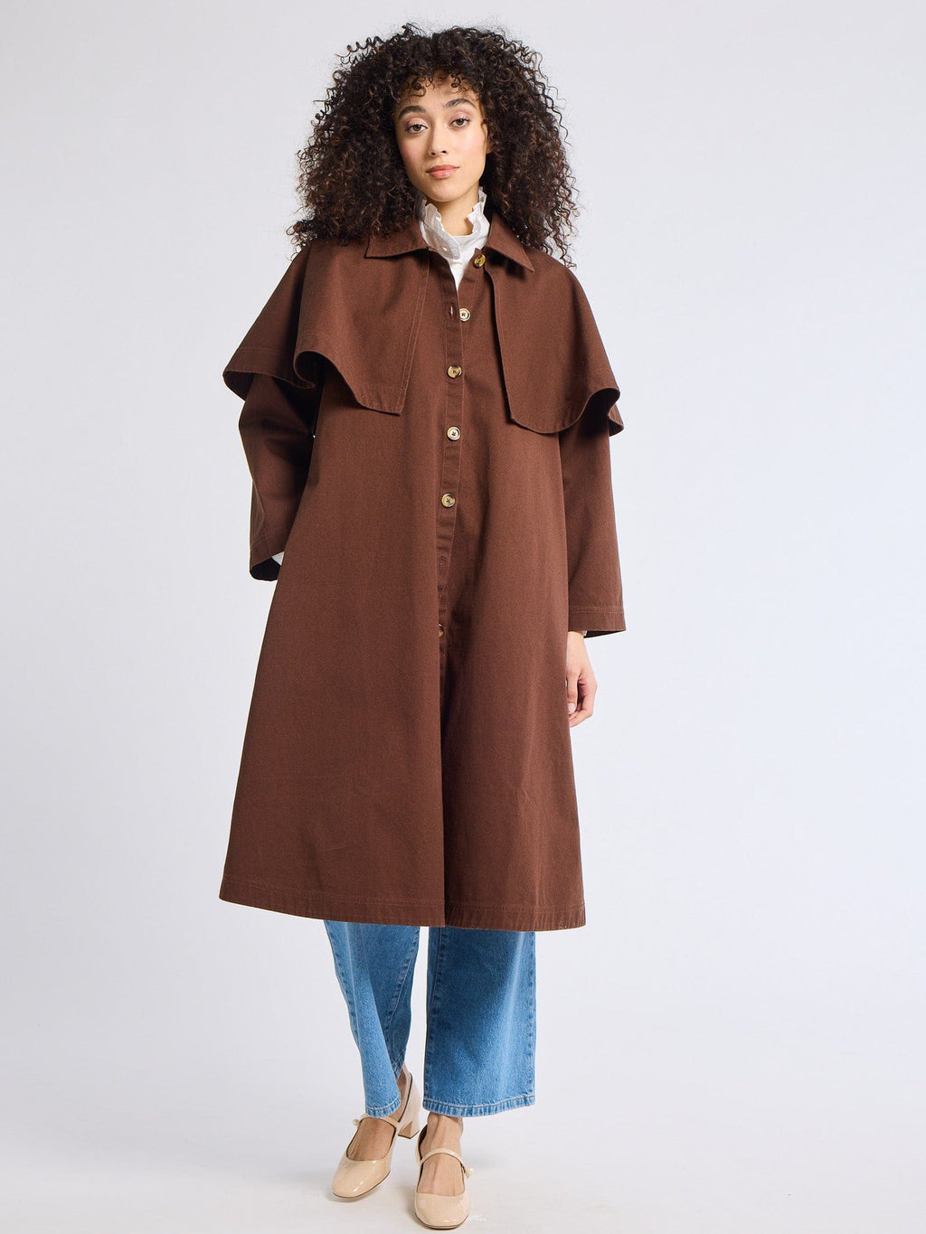 Alina Coat in Chocolate