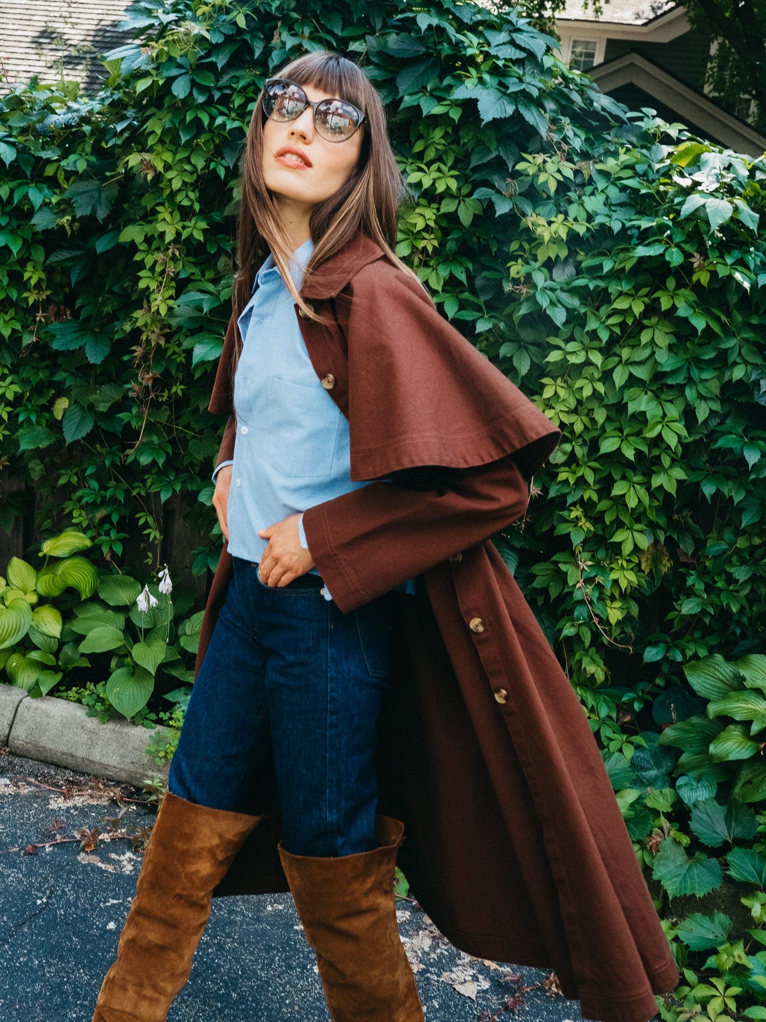 Alina Coat in Chocolate