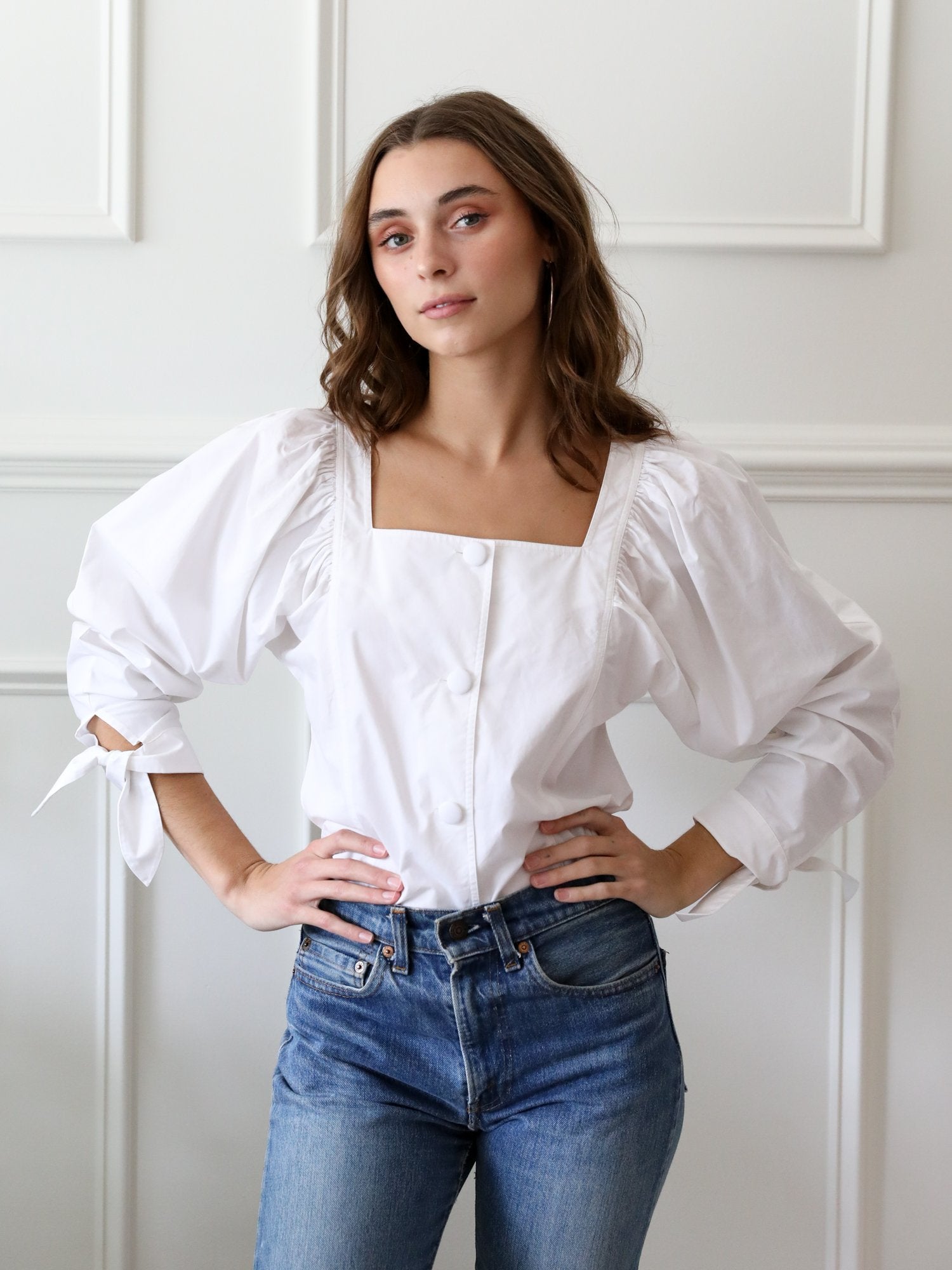 Alma Top in White