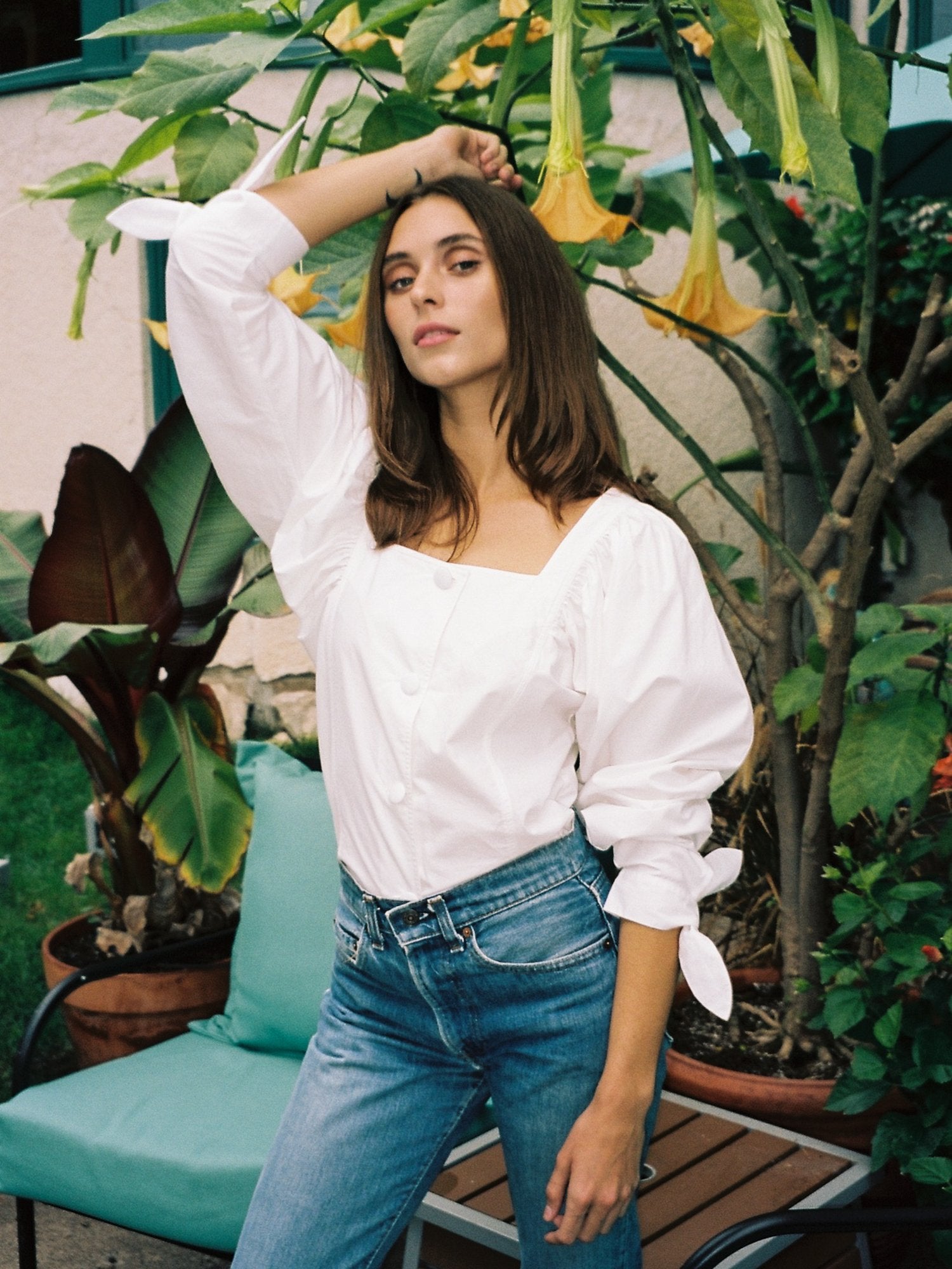 Alma Top in White