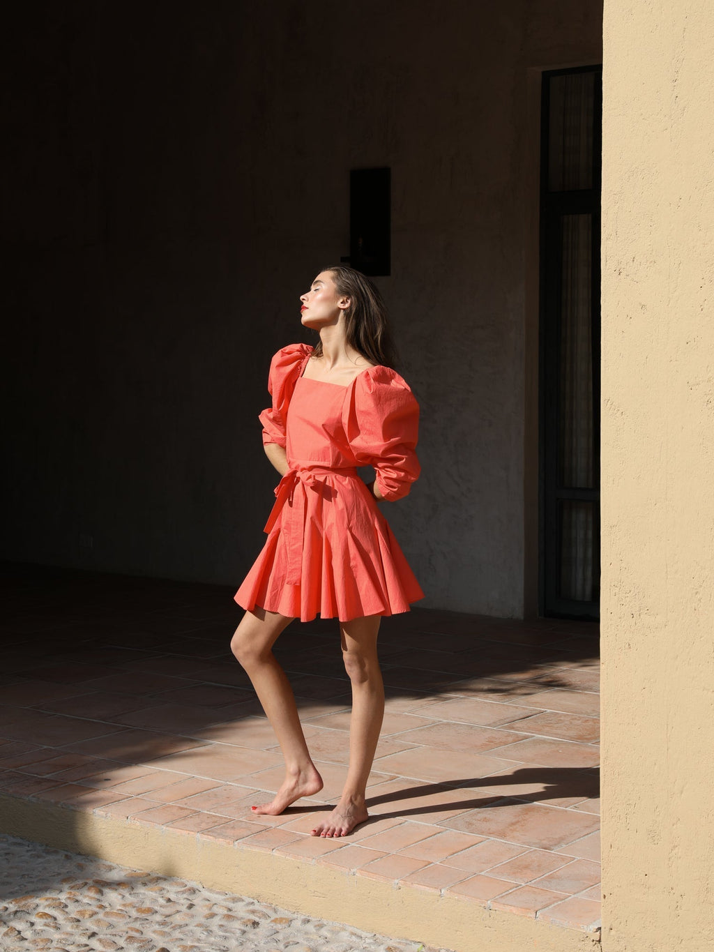 Anais Dress in Melon