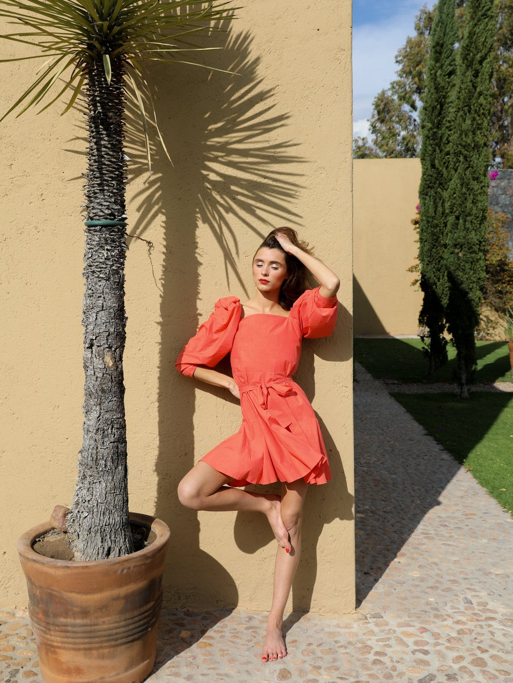 Anais Dress in Melon