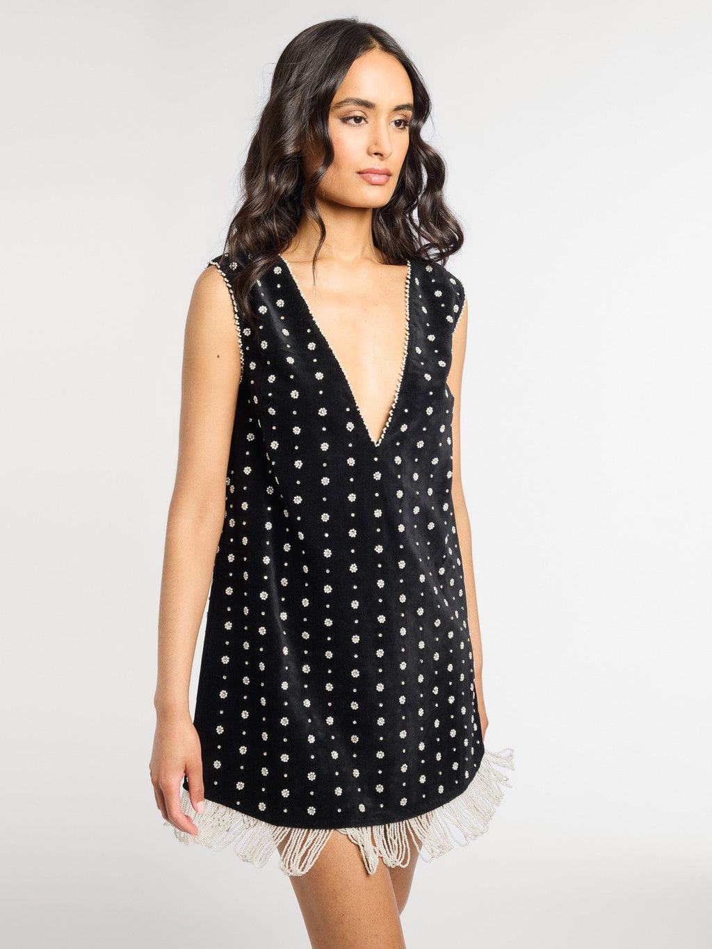 Aurelia Dress in Black Velvet