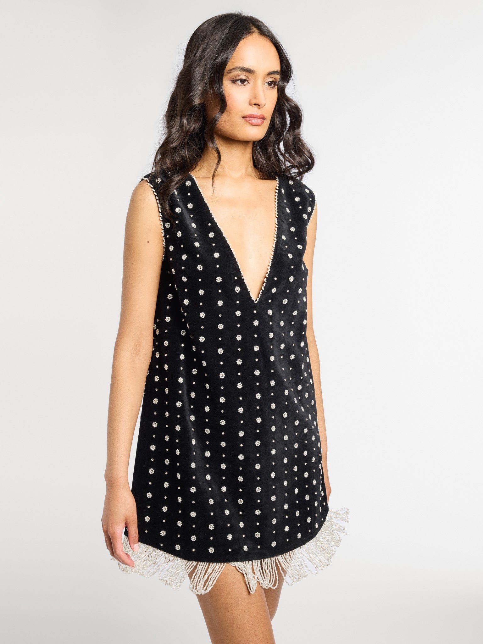 Aurelia Dress in Black Velvet