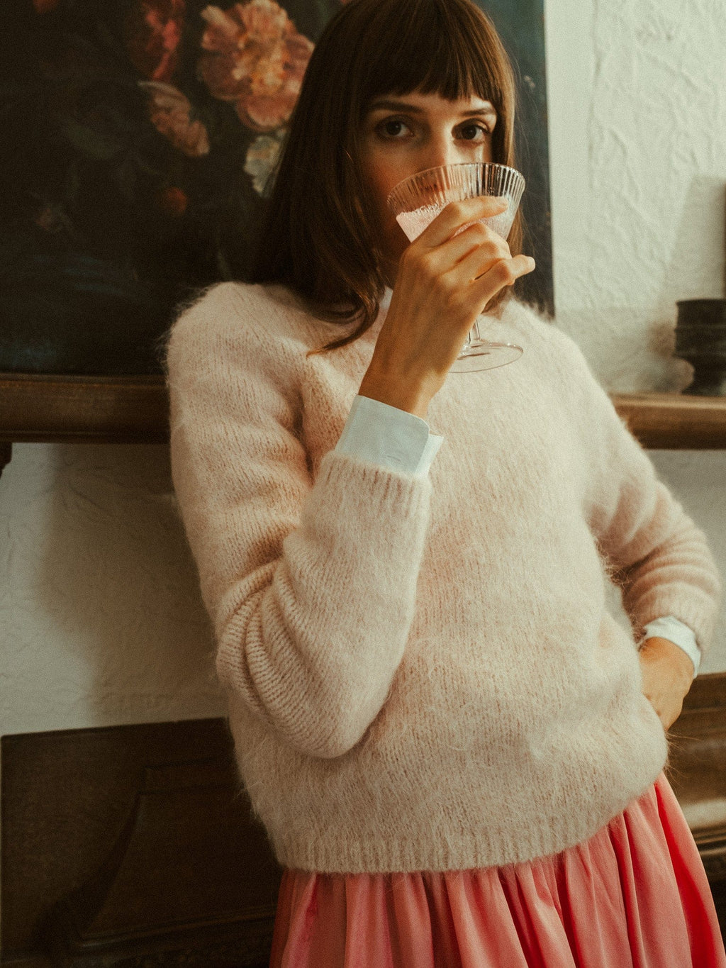 Ayla Skirt in Peony Taffeta