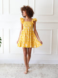 Bea Dress in Yellow Zinnia