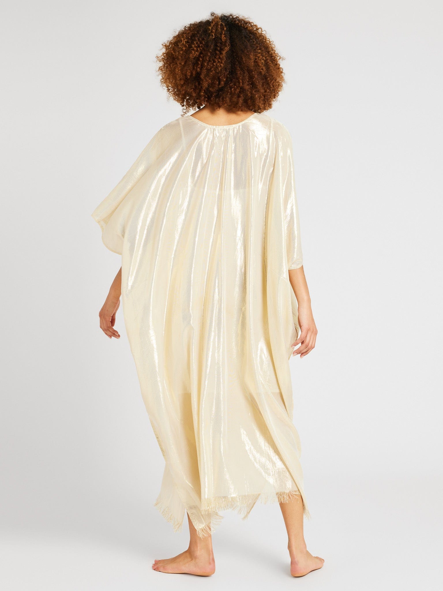 Beverly Caftan Gold Lamé