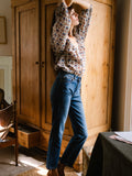 Brooke Mid Rise Slim Fit Jean in Topanga