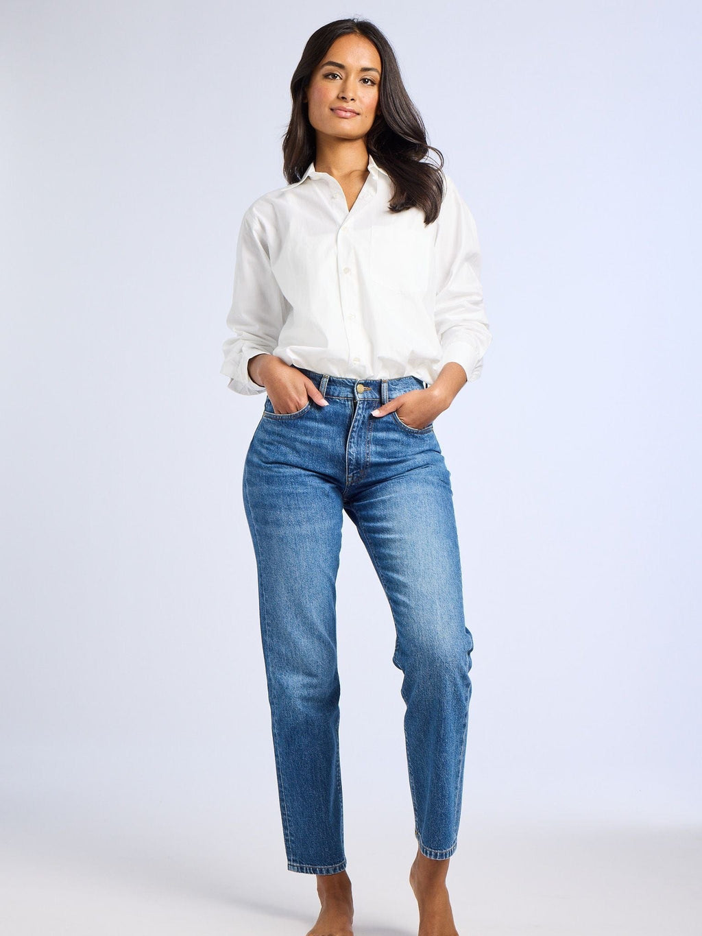 Brooke Mid Rise Slim Fit Jean in Topanga