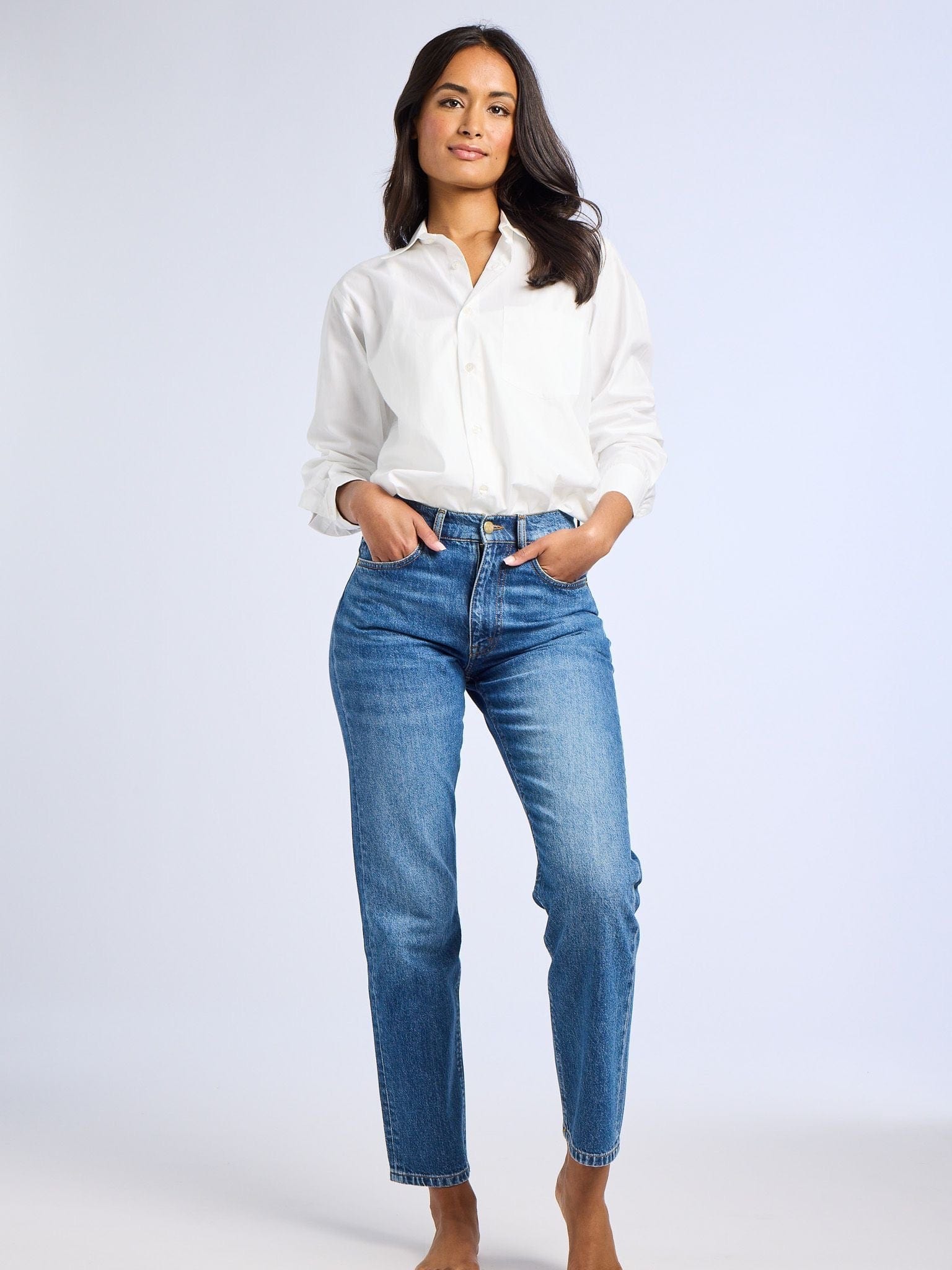 Brooke Mid Rise Slim Fit Jean in Topanga