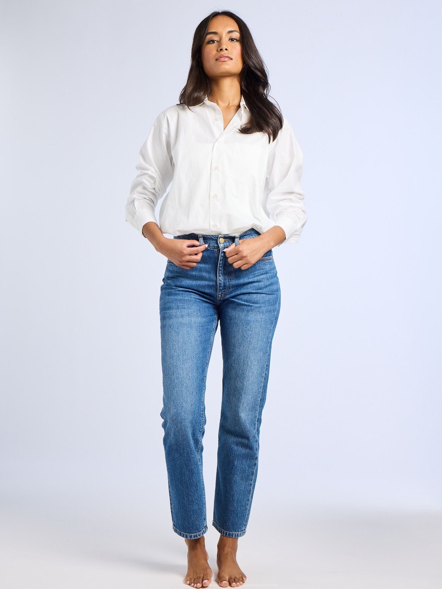 Brooke Mid Rise Slim Fit Jean in Topanga