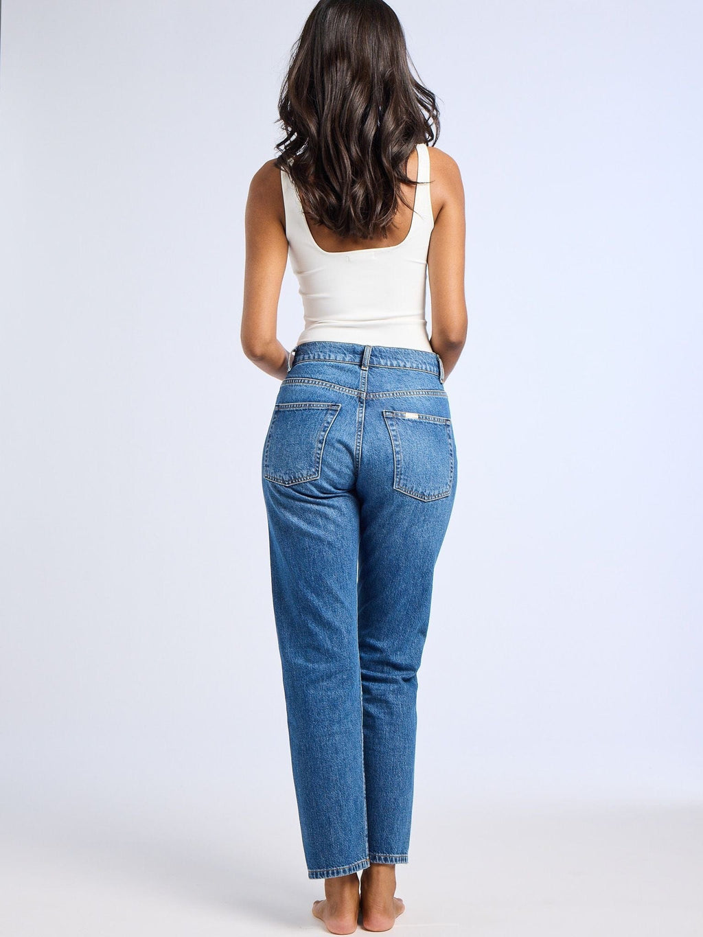 Brooke Mid Rise Slim Fit Jean in Topanga