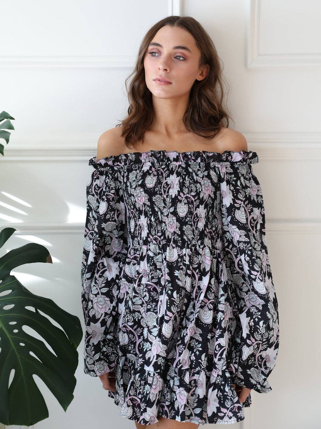 Calista Dress in Tropical Night