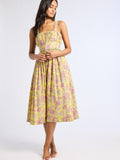 Calla Dress in Citron Floral