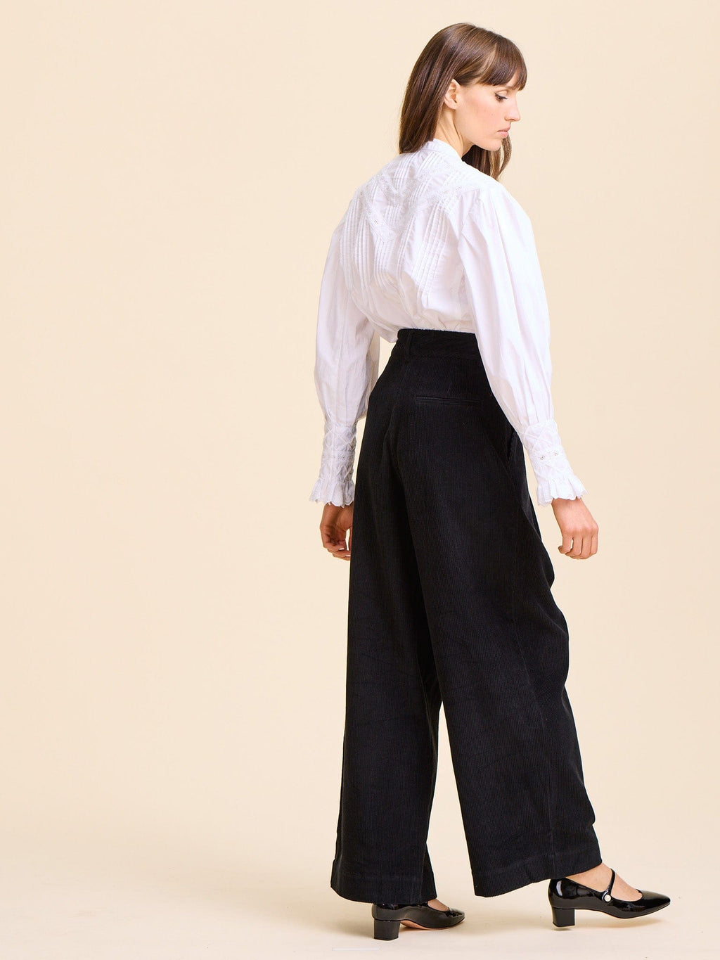 Cara Pant in Black Cord