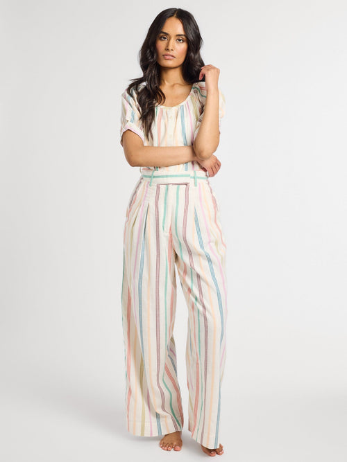 Cara Pant in Mallorca Stripe