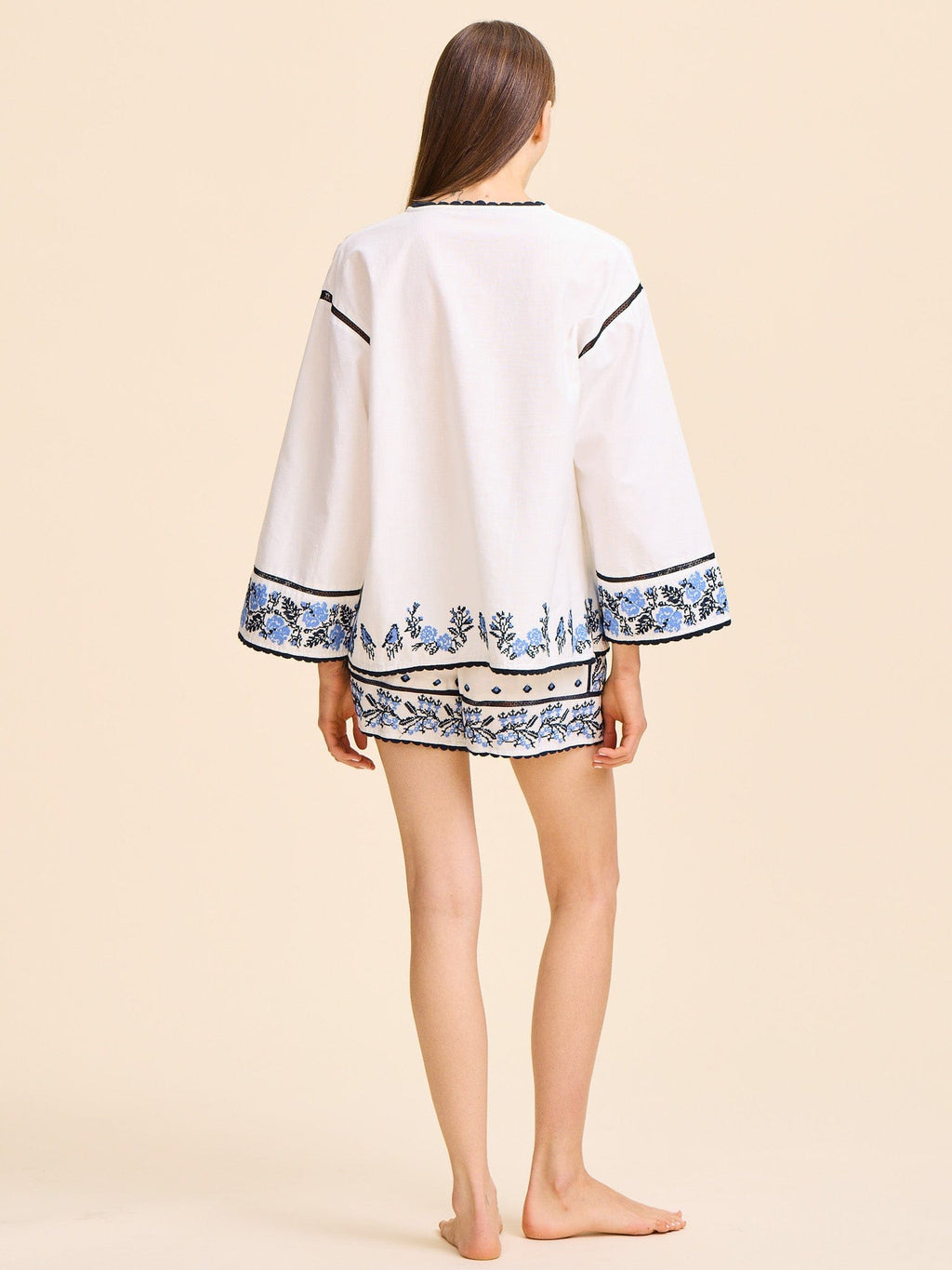 Carina Short in Santorini Embroidery