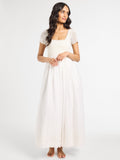 Carla Crochet Dress in White