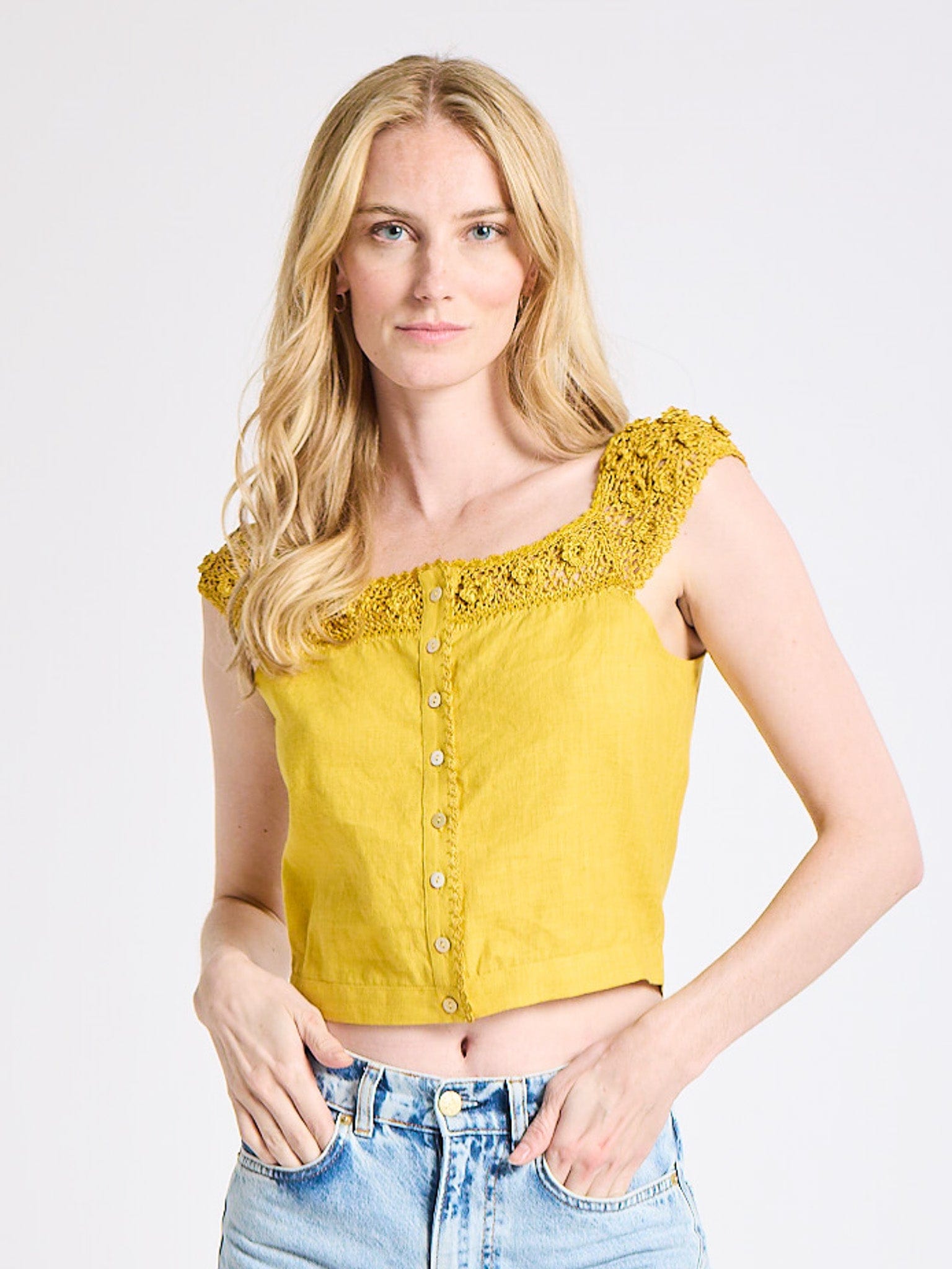 Catherine Top in Marigold