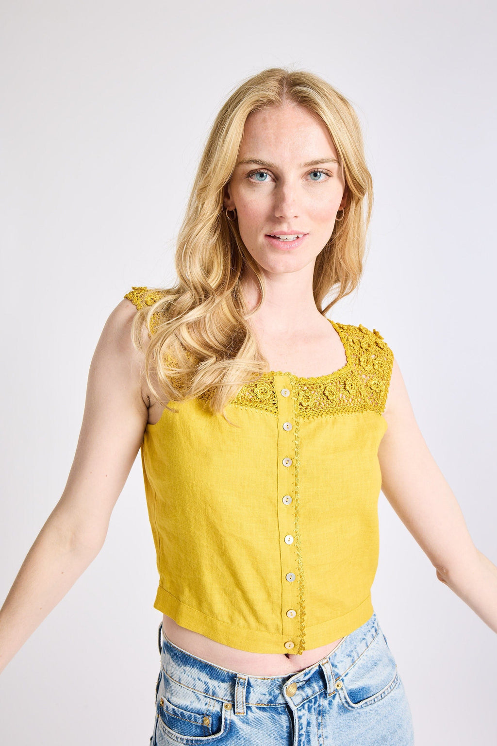 Catherine Top in Marigold