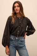 Cecily Top in Polka Dot