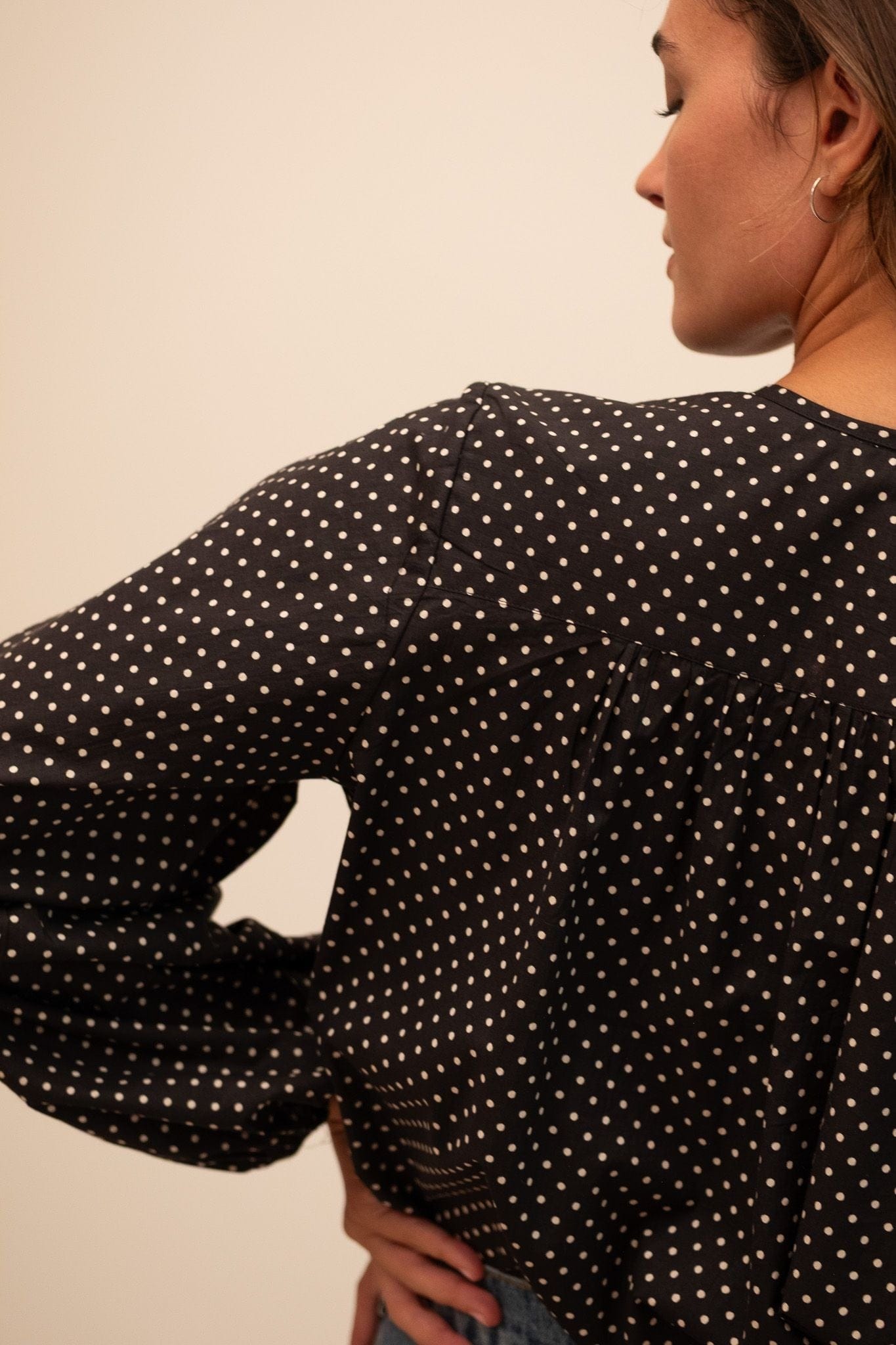 Cecily Top in Polka Dot