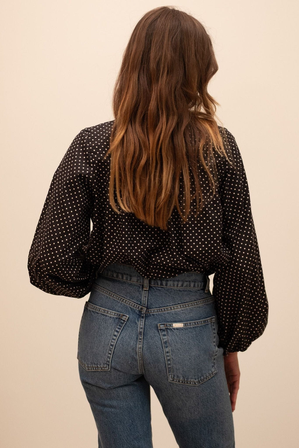 Cecily Top in Polka Dot