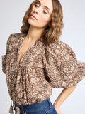 Charlie Top in Cocoa Floral