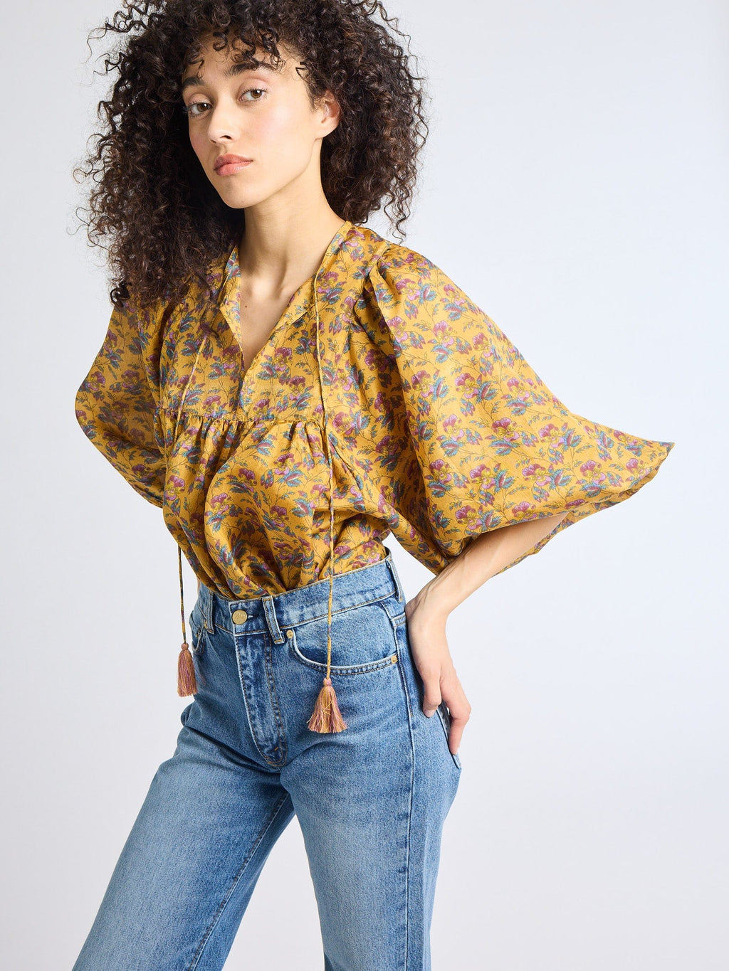 Charlie Top in Rattan Floral