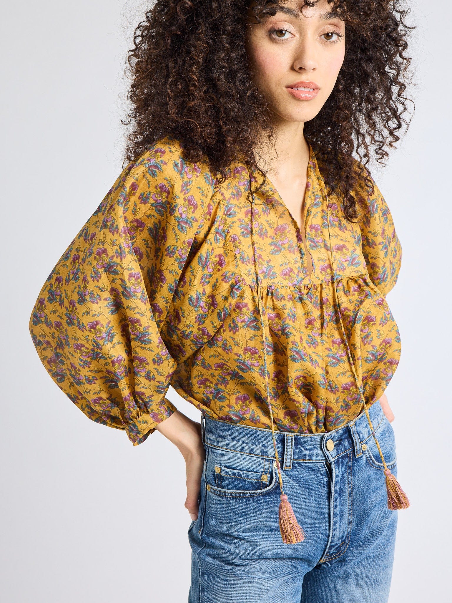 Charlie Top in Rattan Floral