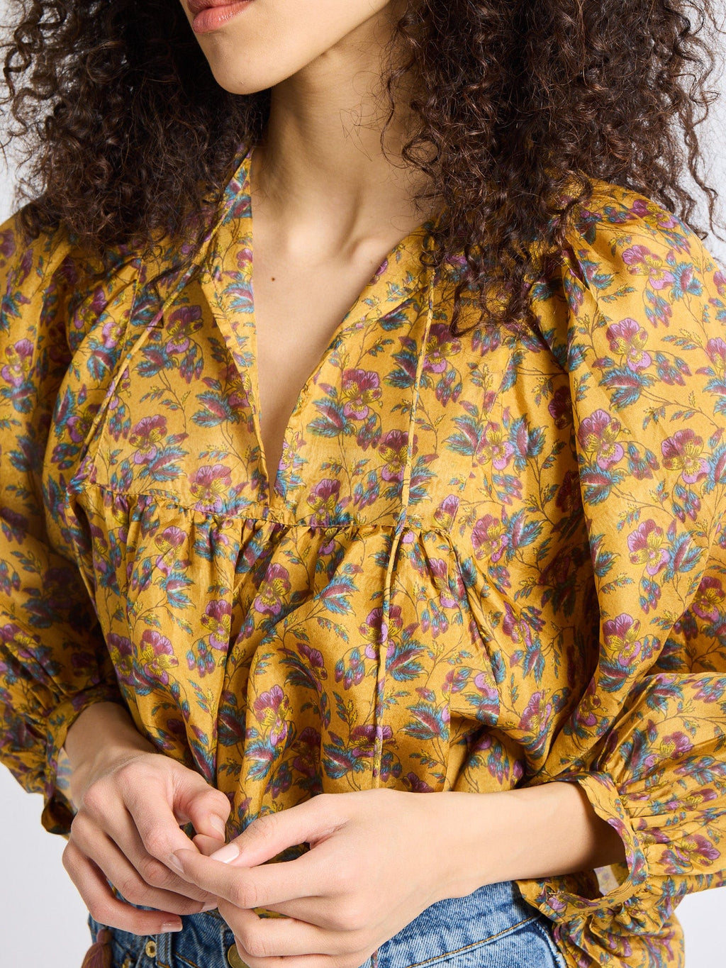 Charlie Top in Rattan Floral