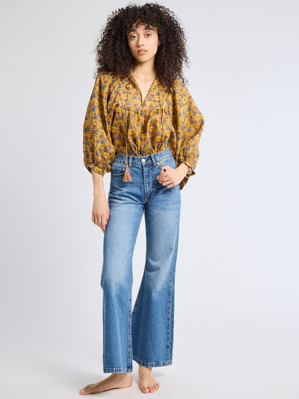 Charlie Top in Rattan Floral