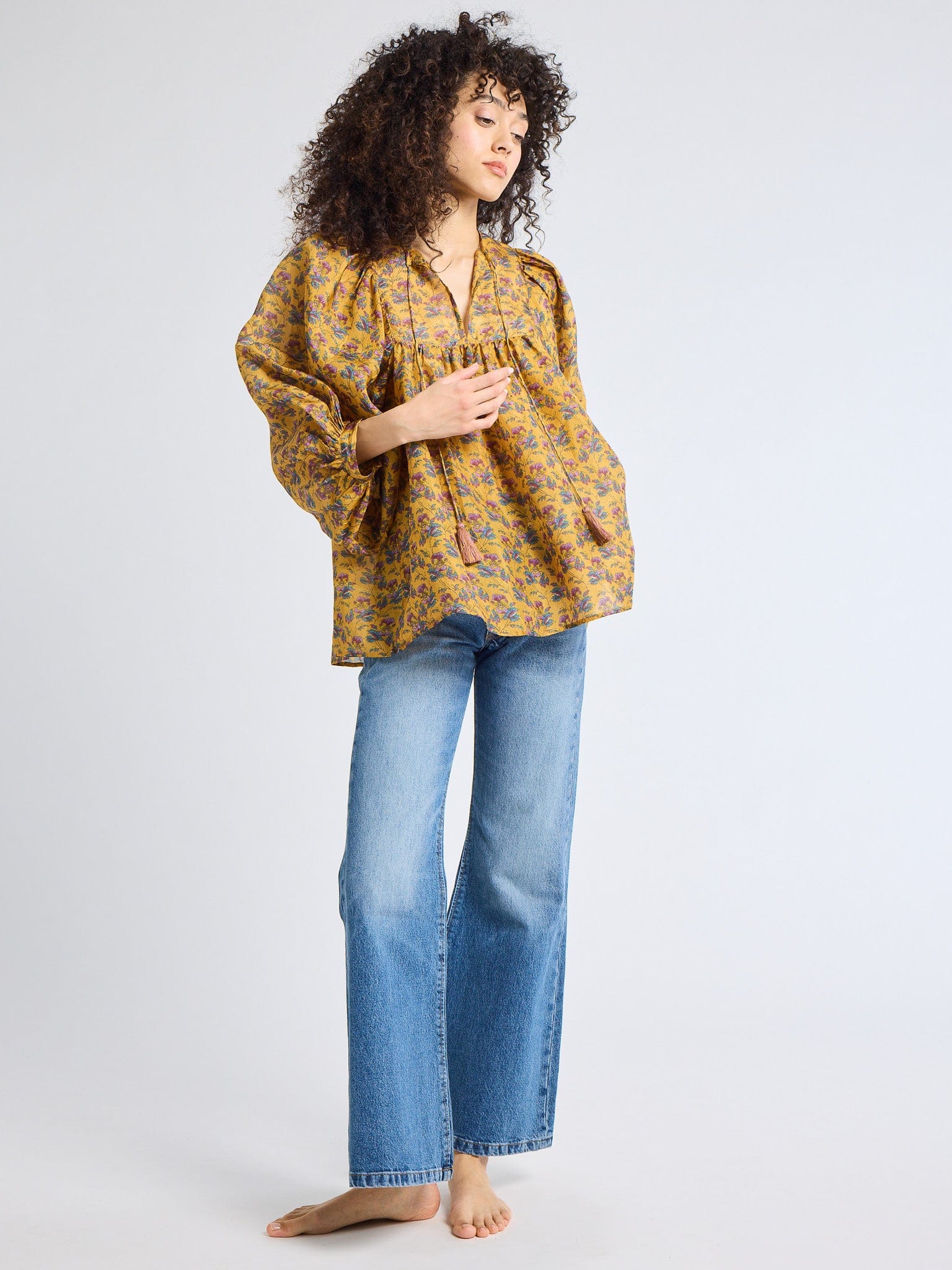 Charlie Top in Rattan Floral