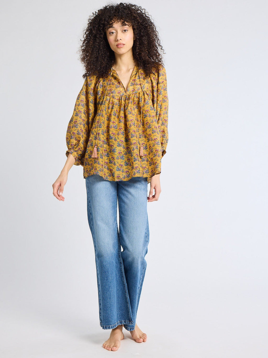Charlie Top in Rattan Floral