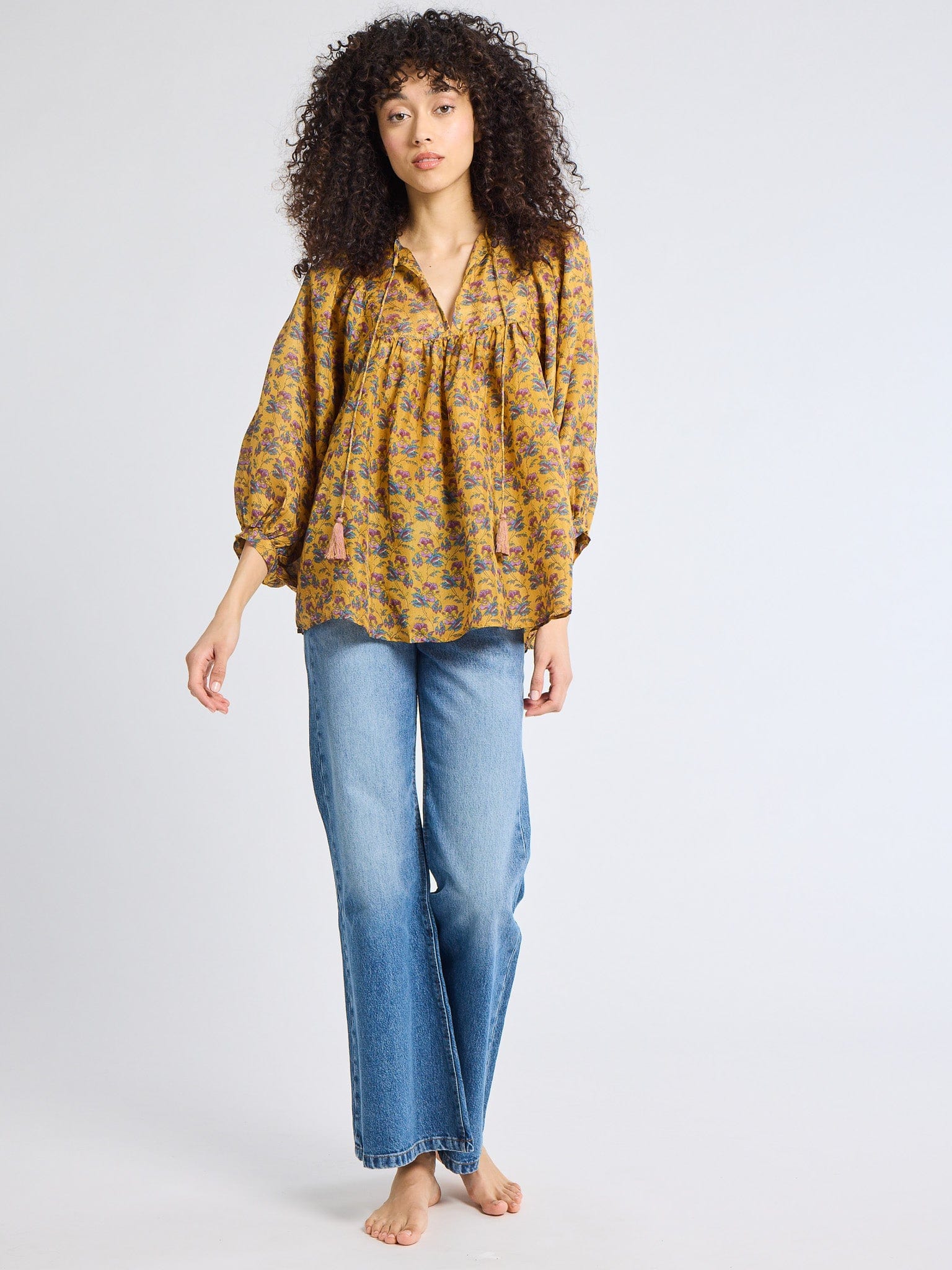 Charlie Top in Rattan Floral