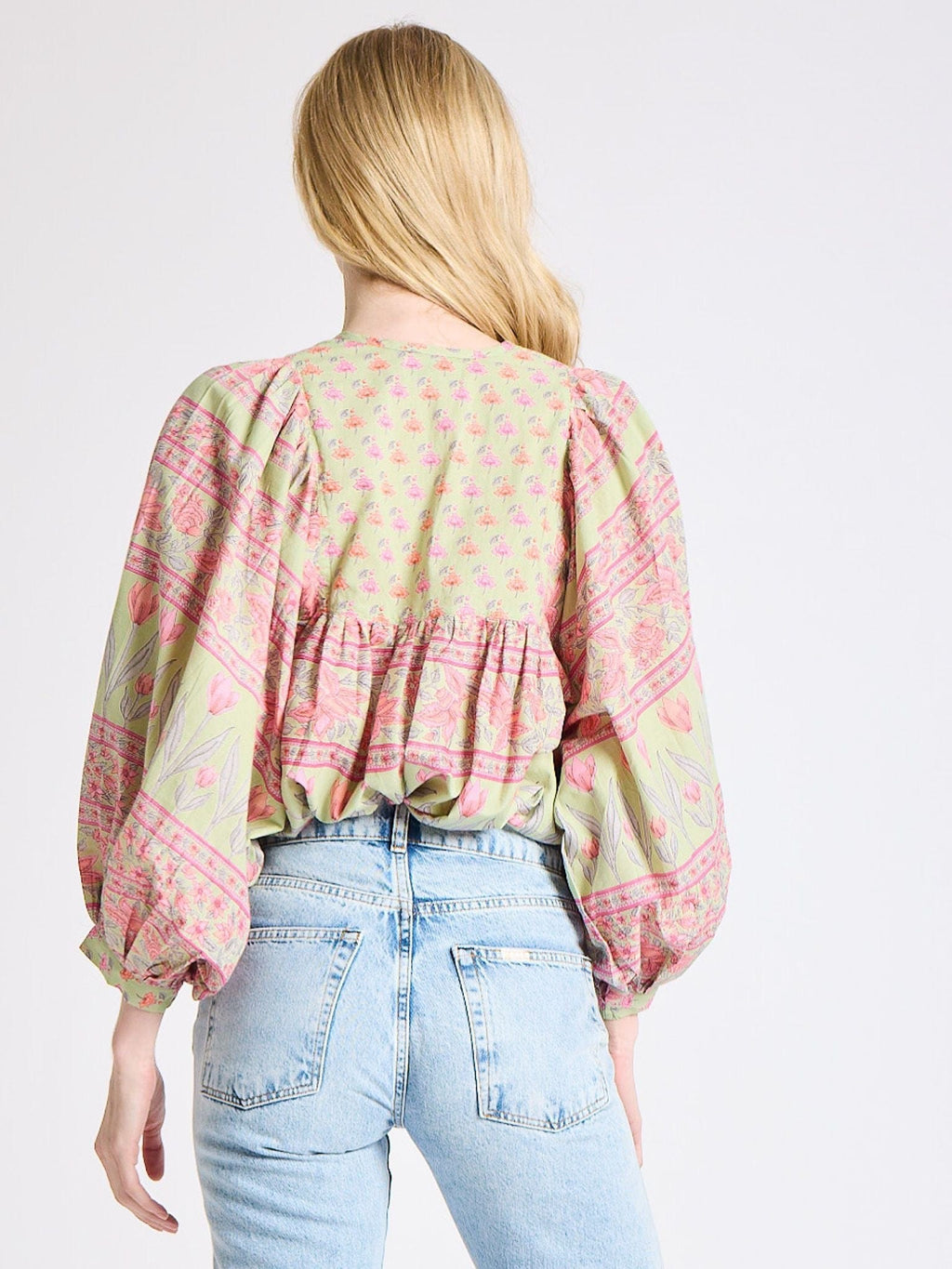 Charlie Top in Tulip Print