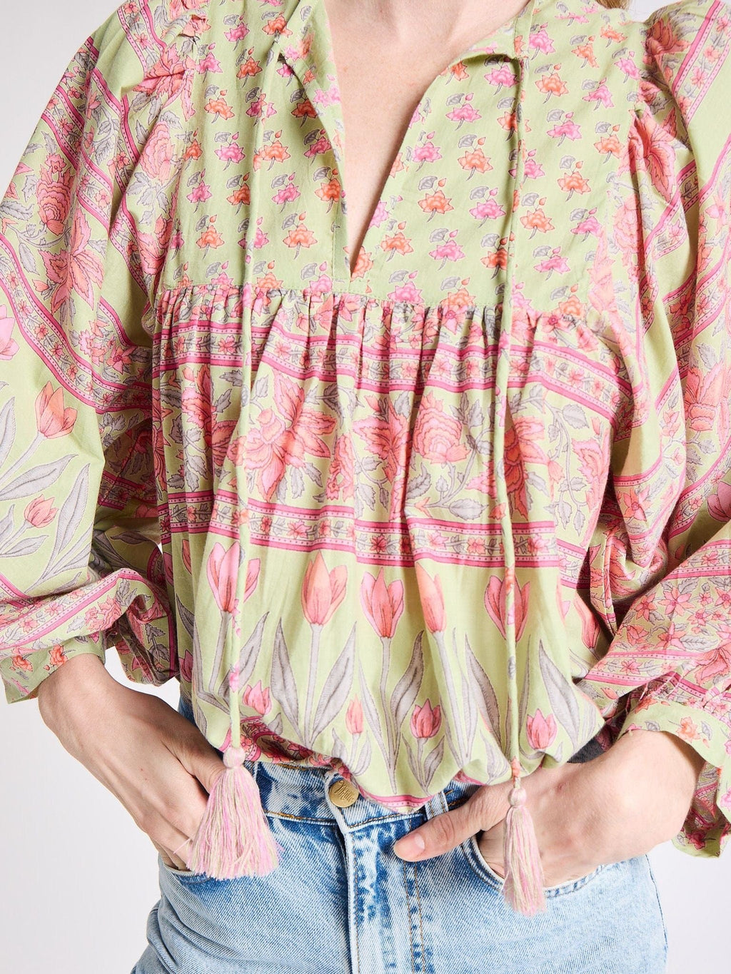 Charlie Top in Tulip Print
