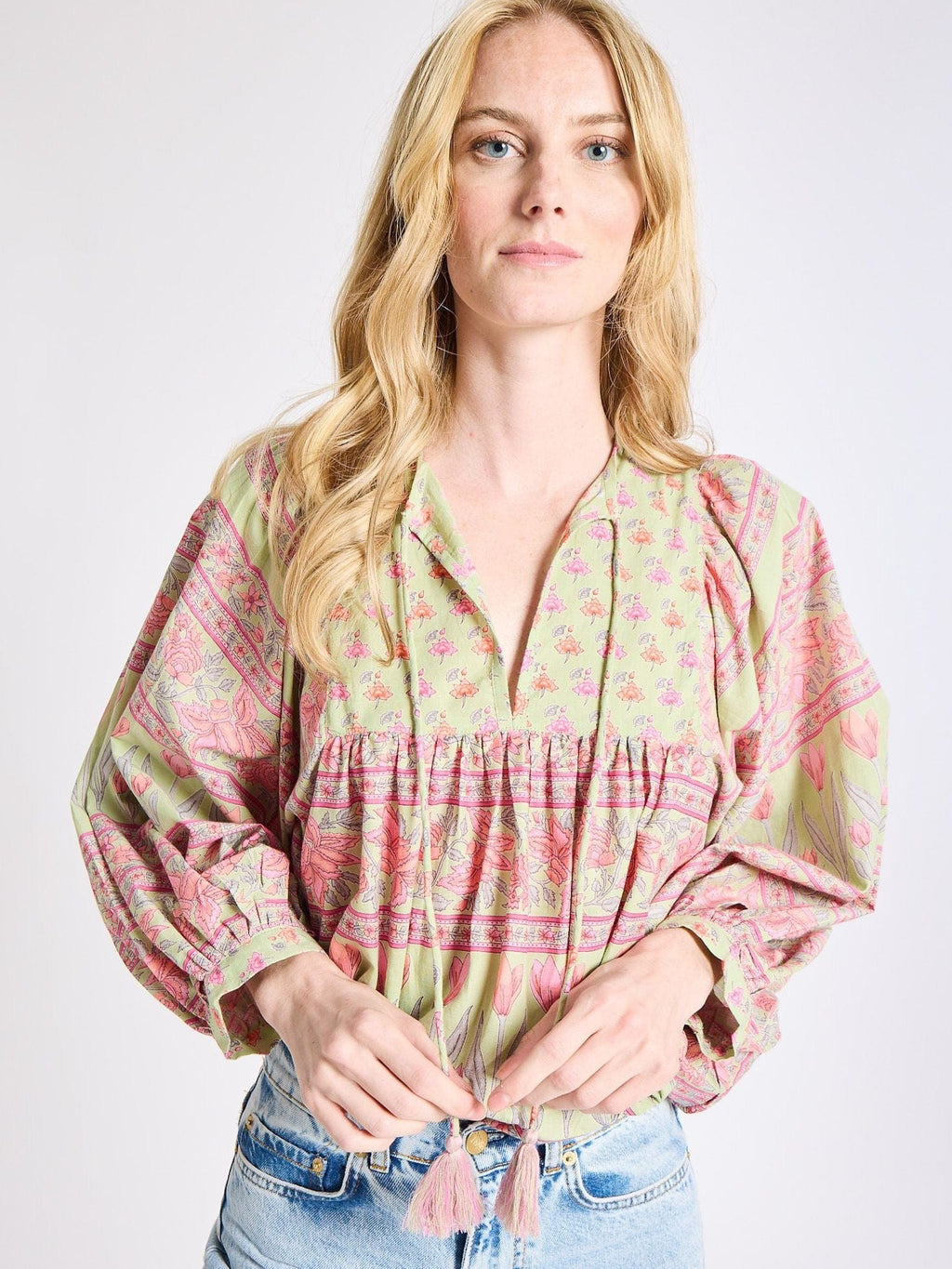 Charlie Top in Tulip Print