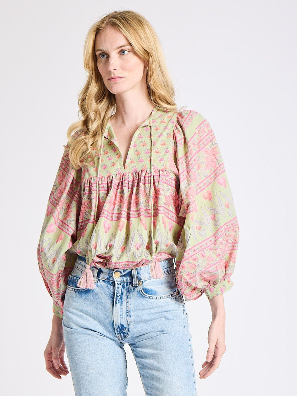 Charlie Top in Tulip Print
