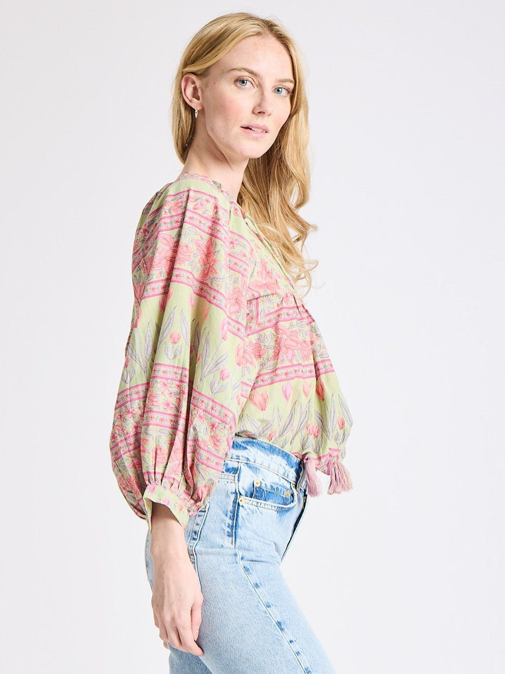Charlie Top in Tulip Print