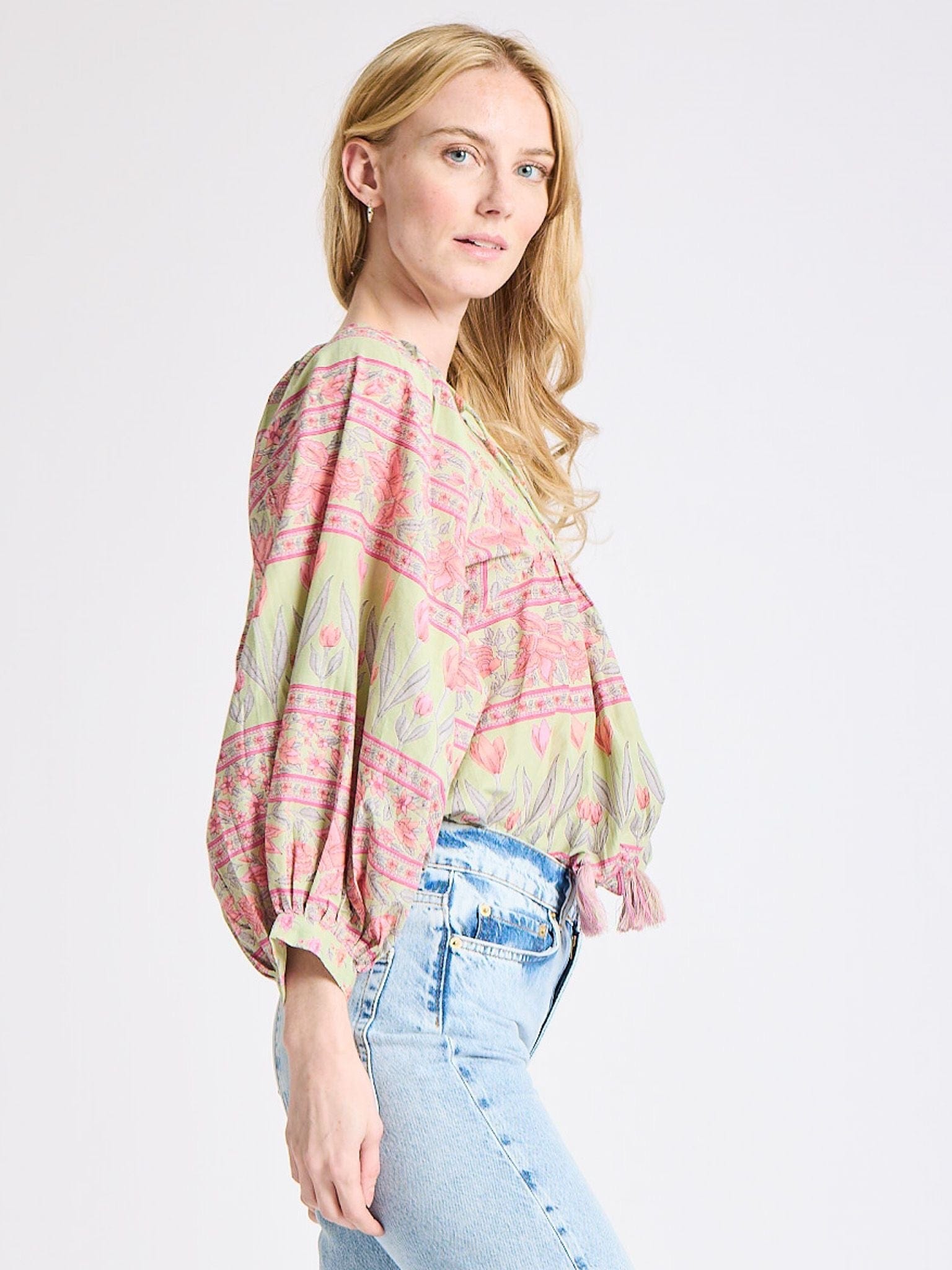Charlie Top in Tulip Print