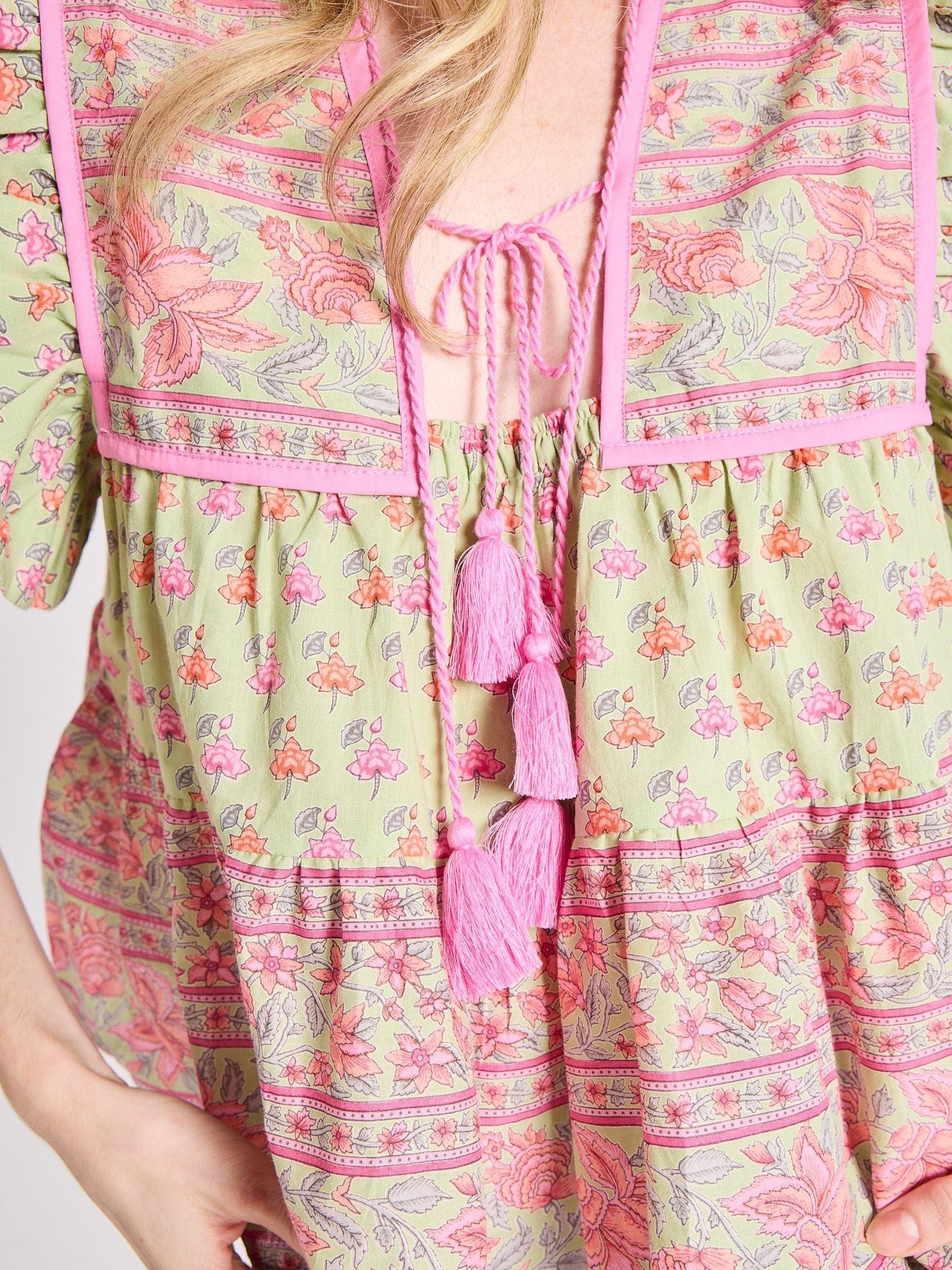 Chelsea Top in Tulip Print