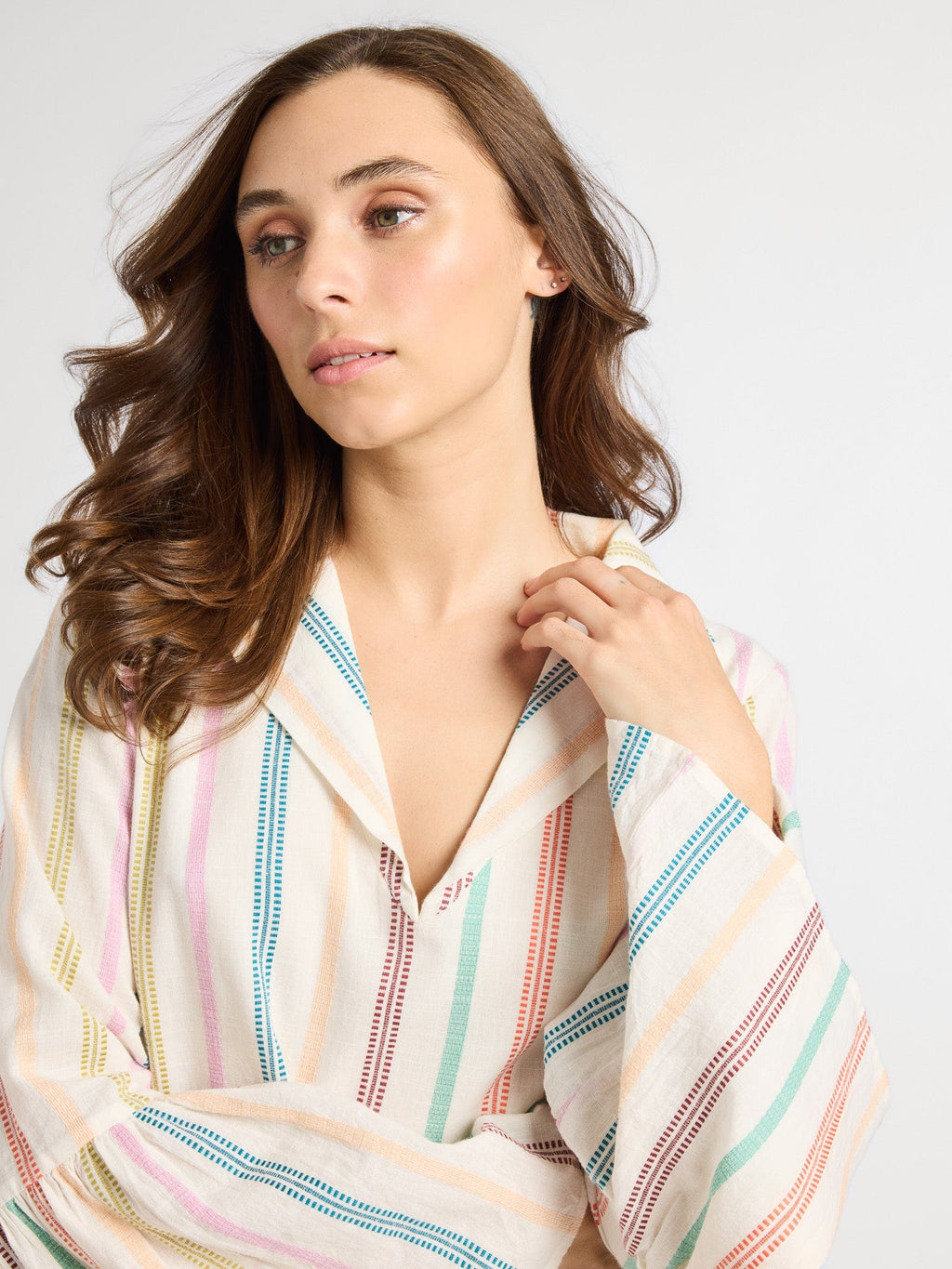 Chloe Dress in Mallorca Stripe