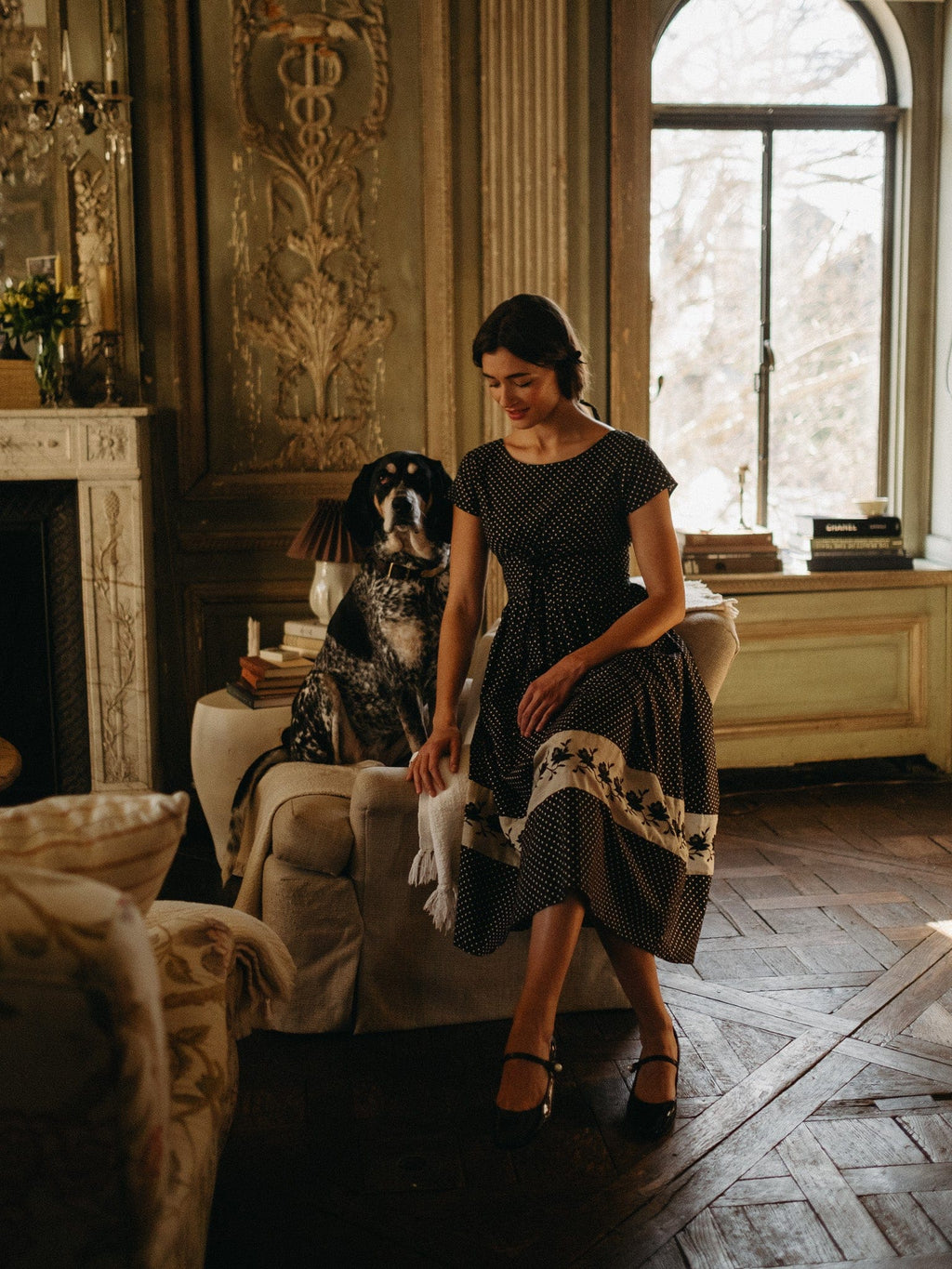 Clementine Dress in Polka Dot