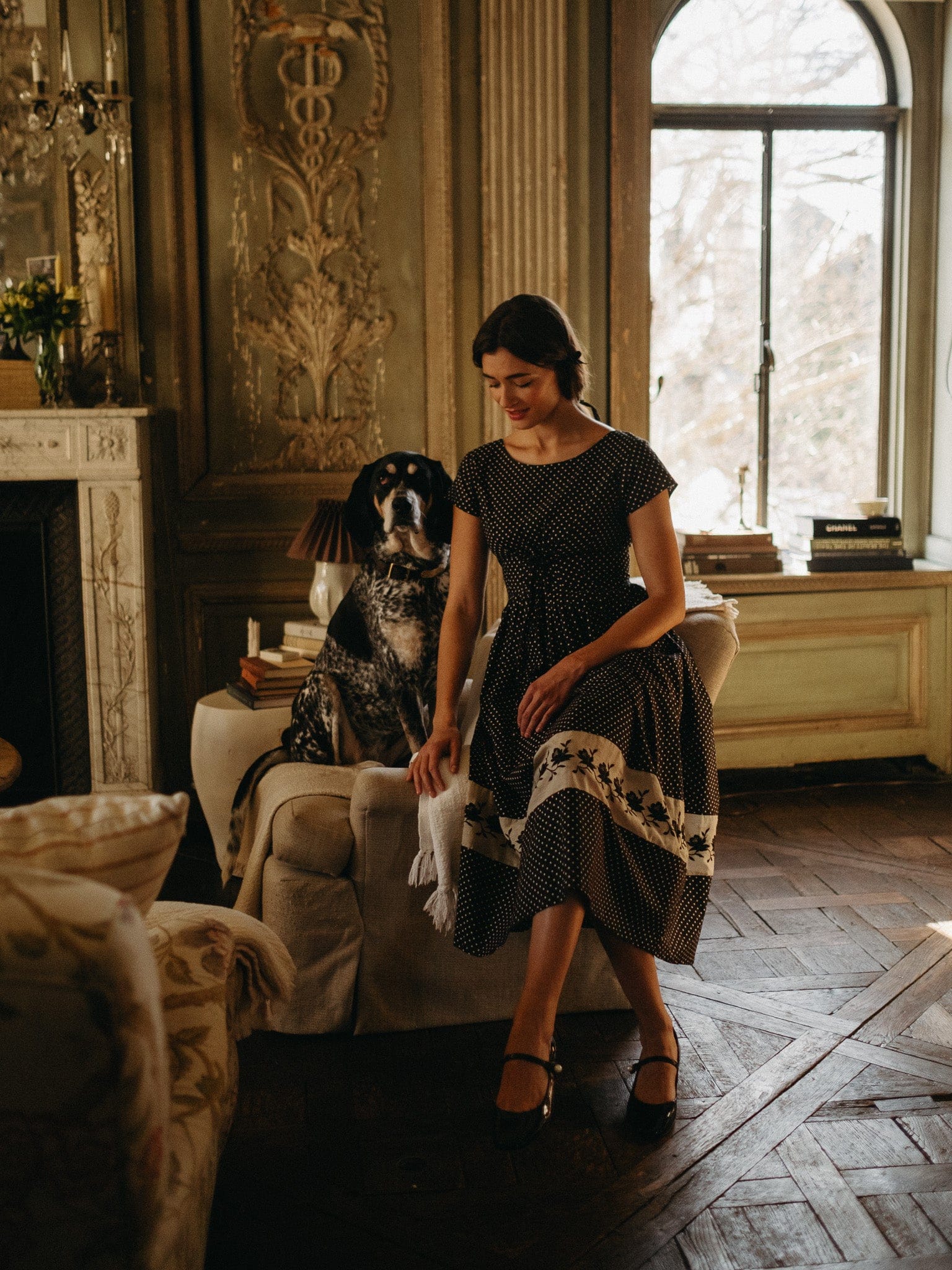 Clementine Dress in Polka Dot