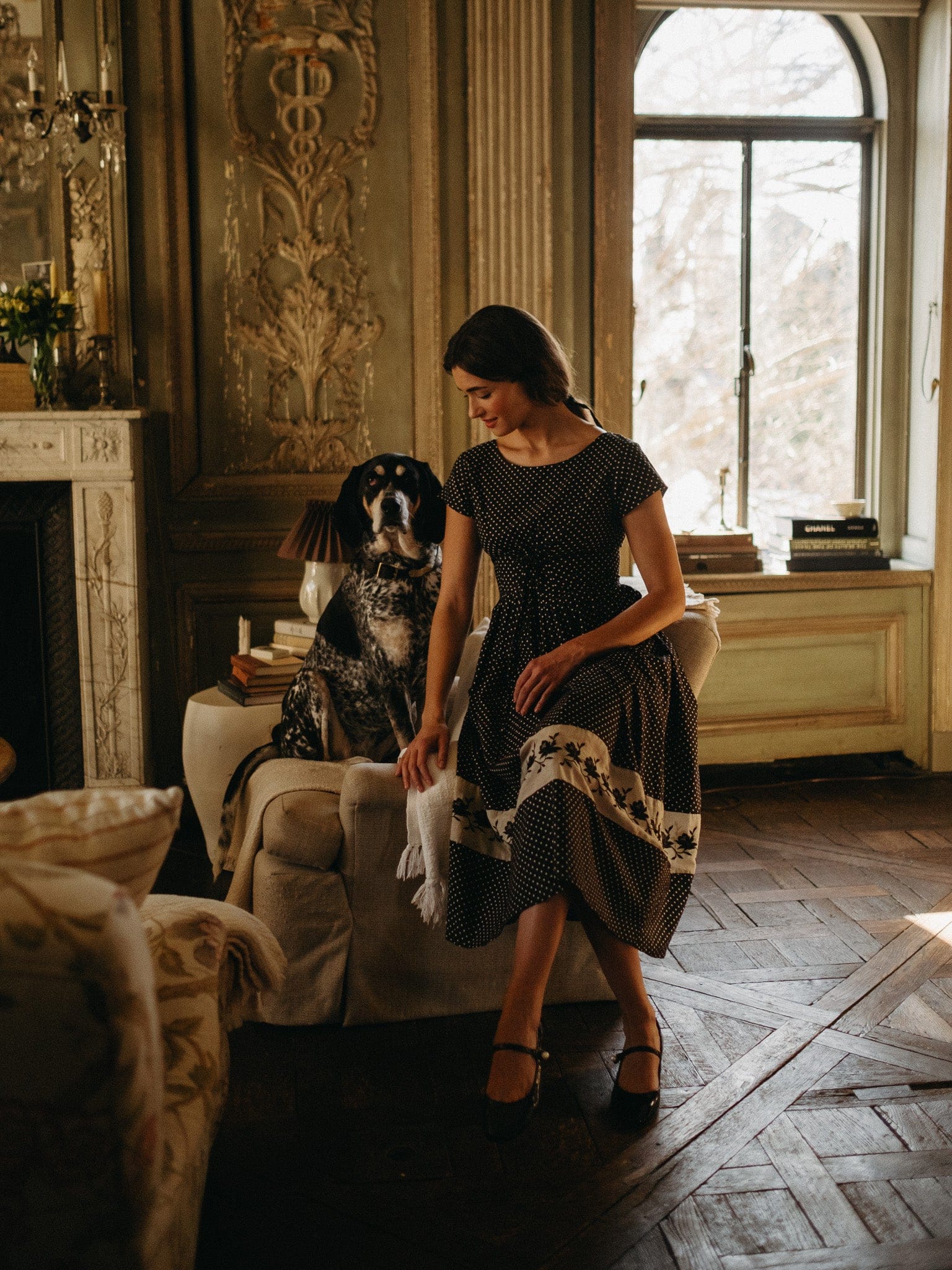 Clementine Dress in Polka Dot