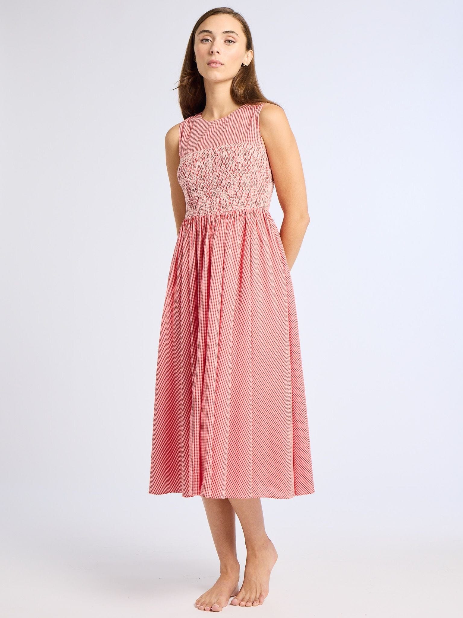 Coco Dress in Red Gingham